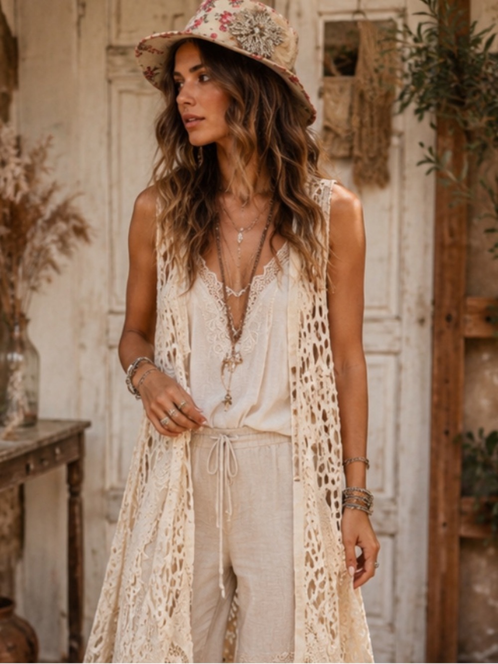 A RARE BIRD-Magdalena Crocheted Duster